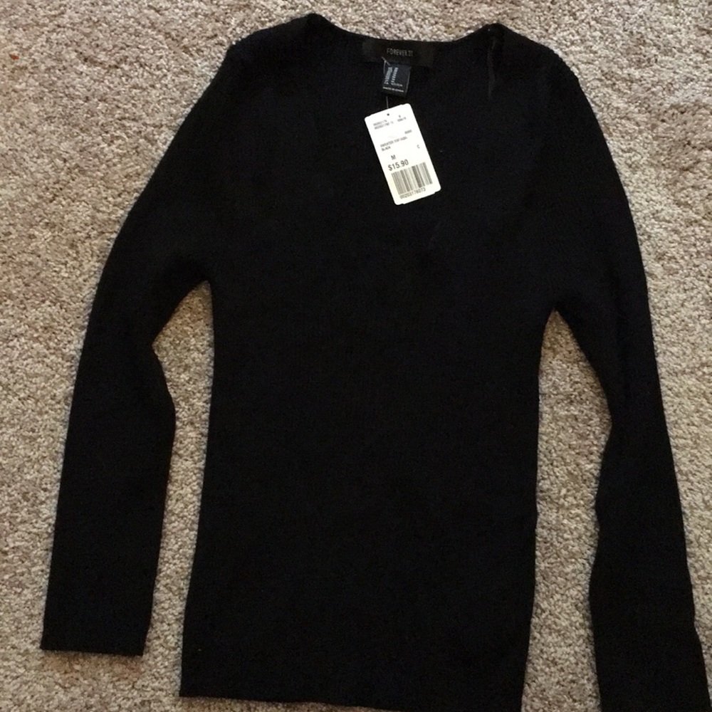 Forever 21 V-Neck Sweater Top